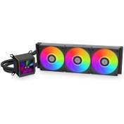 تصویر فن خنک کننده CPU مایع لیان لی مدل GA II LCD 360 Black LIAN LI GA II LCD 360 Black CPU Liquid Cooler