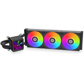 تصویر فن خنک کننده CPU مایع لیان لی مدل GA II LCD 360 Black LIAN LI GA II LCD 360 Black CPU Liquid Cooler