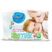 تصویر دستمال مرطوب کودک حاوی کالاندولا کوچک دافی 20 عددی Dafi Calendula Vitamilk Baby Wet Wipes pocket 20 pcs