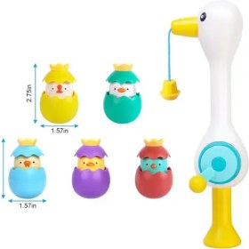 تصویر اسباب بازی حمام ماهیگیری مغناطیسی جوجه اردک 