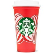 تصویر ماگ استارباکس Starbucks Reusable طرح کریسمس قرمز 