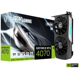 تصویر کارت گرافیک زوتک مدل GAMING GeForce RTX 4070 Twin Edge OC حافظه 12 گیگابایت ا ZOTAC GAMING GeForce RTX 4070 Twin Edge OC 12GB Graphics Card ZOTAC GAMING GeForce RTX 4070 Twin Edge OC 12GB Graphics Card