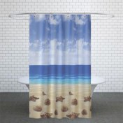 تصویر پرده حمام دلفین کد jack-10019 سایز 200×180 سانتی متر 