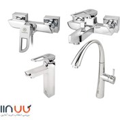 تصویر ست شیرآلات قهرمان مدل موج Ghahraman Set Faucet