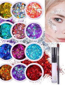 تصویر گلیتر سوپر شاین چشم و لب 