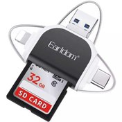 تصویر مبدل و کارت خوان یو اس بی به تایپ سی، لایتنینگ، میکرو یو اس بی و یو اس بی ارلدام OT71 Earldom ET OT71 6 In 1 USB 