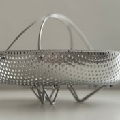 تصویر سبد با پایه تاشو در ۲ قطر مناسب غذاهای بخار پز 