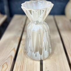 تصویر گلدان دهنه باز دکوراتیو سرامیکی لاستر 