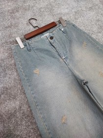 تصویر شلوار واید لگ یخی کد 4062 