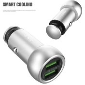 تصویر شارژر فندکی LDNIO C401 LDNIO C401 2USB car charger + Type-C cable