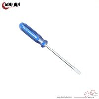 تصویر پیچ گوشتی دوسو دسته کریستالی سایز 150*8 برند آیرون مکس 8*150 mm slotted screwdriver