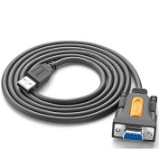 تصویر کابل تبدیل USB به سریال RS232 یوگرین مدل CR104 ظرفیت ۱.۵ متر 