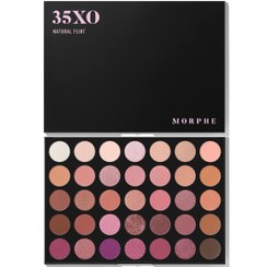 تصویر پالت سایه مورفی 35XO مدل ۳۵ رنگ با پیگمنت بالا morphe-35xo-natural-flirt