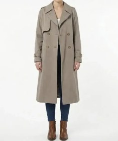 تصویر بارانی کتان بلند 