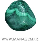 تصویر سنگ مالاکیت تامبل شده 