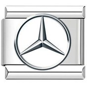 تصویر دستبند و گردنبند و انگشتر و پابند مهره ایتالیایی لوگوی بنز 