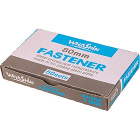 تصویر گیره پوشه فلزی Whashin Fastener 80mm بسته 50 عددی Whashin Fastener 80mm Pack of 50