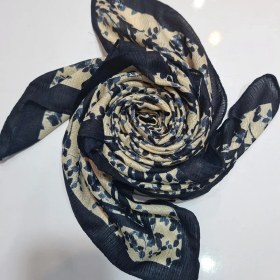 تصویر روسری نخی_ دور حاشیه_گل ریز_HPS - دودی 