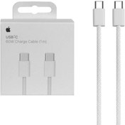 تصویر کابل دو سر تایپ سی اورجینال 60 وات آیفون 16 Iphone 16 Cable (60W) ( فاقد گارانتی ) 