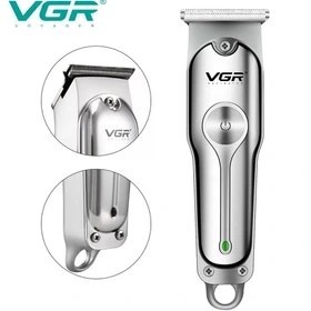 تصویر ماشین اصلاح موی سر و صورت وی جی ار مدل V-071 نقره ای VJR V-071 hair and face shaver