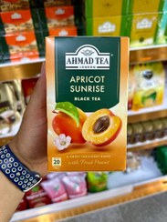 تصویر چای میوه ای احمد با طعم زردآلو ، ahmad apricot sunrise 