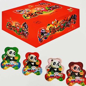 تصویر ژله طرح پروانه و خرسی لیدی رز 