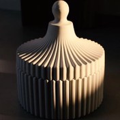 تصویر قندان مراکشی شیاردار سنگ مصنوعی 