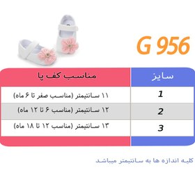 تصویر پاپوش نوزادی دخترانه گلدار چهارخانه 