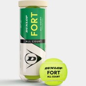 تصویر توپ تنیس دانلوپ Dunlop FORT ALL COURT – بسته 3 عددی (اورجینال) توپ تنیس دانلوپ FORT