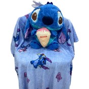 تصویر استیج پتو دار بستنی به دست آبی 