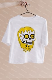 تصویر تیشرت فانتزی اسکلت رنگی - l Colored skeleton fancy t-shirt