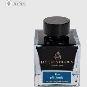 تصویر قیمت و خرید جوهر خودنویس ژاک هربین 50 میل معطر رنگ آبی /فروشگاه جی پن 