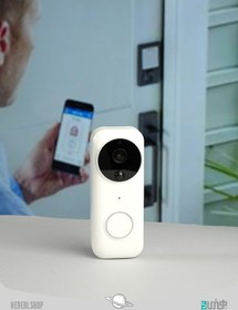 تصویر زنگ در ویدیویی بی سیم هوشمند با دوربین محافظتی Wireless video doorbell with security camera 