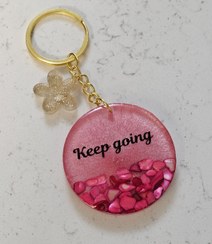 تصویر جاکلیدی رزینی جمله انگیزشی Keep going کد 56 