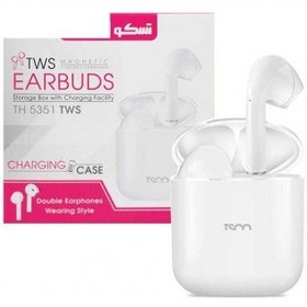 تصویر هدفون بی سیم تسکو مدل TH5351 ا TSCO TH 5351 TWS true portable earbuds TSCO TH 5351 TWS true portable earbuds