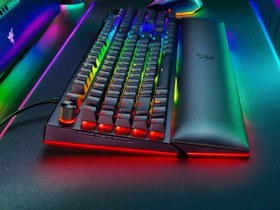 تصویر کیبورد گیمینگ با سیم ریزر مدل بلک ویدو V4 پرو با سوئیچ مکانیکال سبز Razer BlackWidow V4 Pro With Green Mechanical Switch Wired Gaming Keyboard