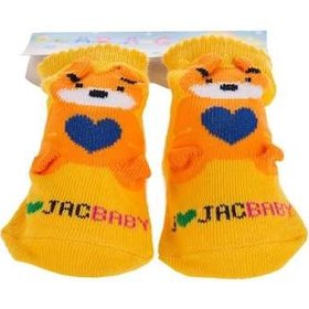 تصویر جوراب فانتزي طرح خرس نارنجي ا Orange Bear Fantasy Socks Orange Bear Fantasy Socks