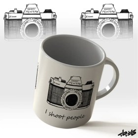 تصویر چاپ ماگ دوربین عکاسی 