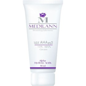 تصویر کرم لایه بردار AHA 10% مدیلن Medilann 10% AHA Cream 50ml