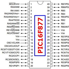 تصویر PIC16F877 – DIP 