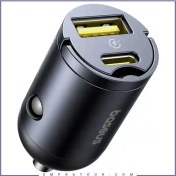 تصویر شارژر فندکی دو پورت باسئوس مدل VCHXX-UC ظرفیت ۳۰ وات 