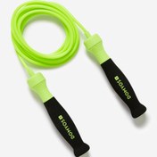 تصویر طناب ورزشی مشکی پرش 500 شیره فوم Decathlon 