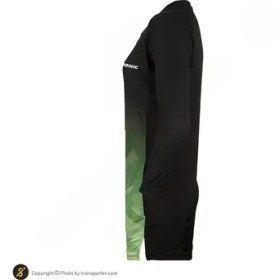 تصویر تونیک زنانه پینگ پنگ طرح دونیک فلو SMP | مشکی/سبز 