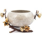 تصویر آجیل خوری سنگی C3 ظرف (دو شاخه) 