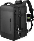 تصویر CoolBELL 15.6in Laptop Backpack Waterproof Travel Backpack for Men Women Expandable 26L to 39L Laptop amp Business Bag with USB Charging Port Durable Casual Daypack (Black) - ارسال 10 الی 15 روز کاری 