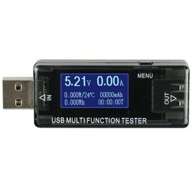 تصویر تستر USB و مانیتورینگ شارژ KWS-MX16 KWS-MX16 USB Tester Digital Meter Voltmeter 4V-30V 0-5A