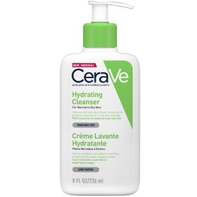 تصویر شوینده آبرسان مخصوص پوست نرمال و خشک مدل کرم به فوم سراوی 236 میل CeraVe Hydrating Cream-to-Foam Cleanser For Normal to Dry Skin 236ML