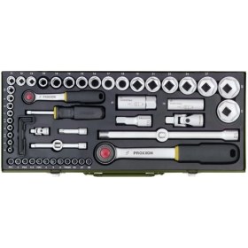 تصویر مجموعه 56 عددی آچار و سری بکس و پیچ گوشتی پروکسون مدل 23040 Proxxon 23040 Ratchet Wrench and Sockets And Screwdriver Set 56PCS