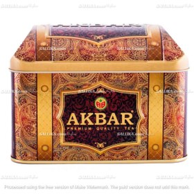 تصویر چای اکبر صندوقی قرمز 250 گرم royal gold Royal Tea Celebrations Sallika Akbar Treasure Box 250g Strawberry Cream