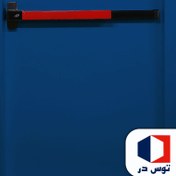 تصویر درب ضد حریق راه پله رنگ آبی 
